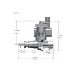 Rcgf Stinger 35cc Se Moteur à essence 2 cycles Piston Valeur Type Support 1908 2010 Prop pour Rc Uav Avion Aile fixe